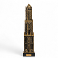 Domtoren Utrecht met voet, zwart-goud
