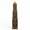 Domtoren Utrecht zonder voet, zwart-goud