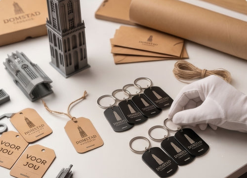 Klein Domtoren cadeau zorgvuldig verpakt