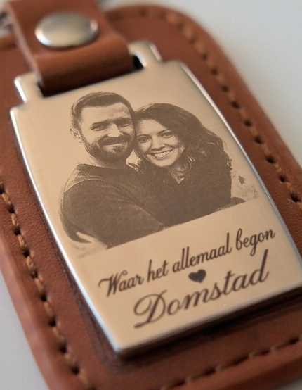 Detail van Gepersonaliseerde foto-sleutelhanger