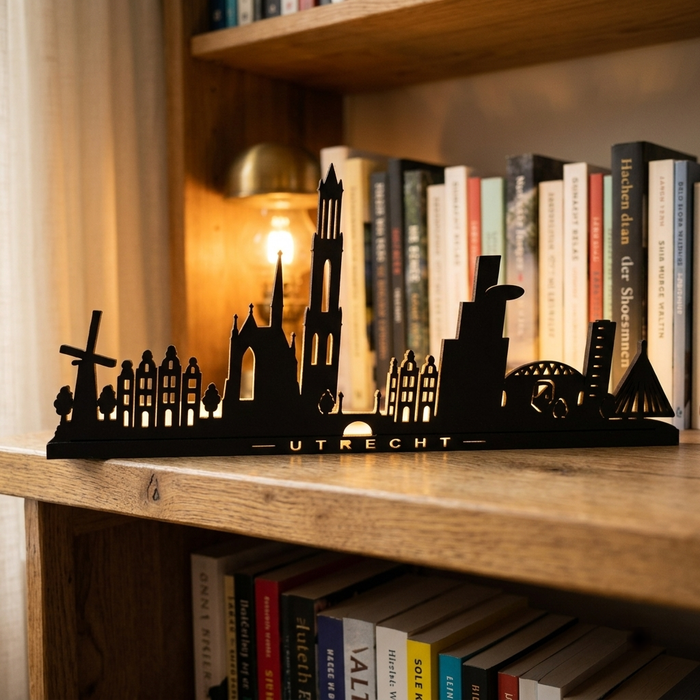 Gegraveerd houten plankje met Utrechtse personalisatie