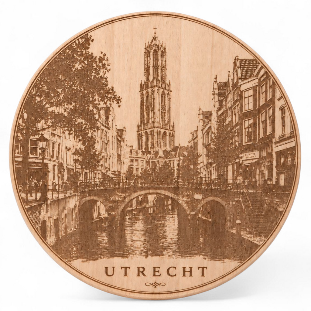 Beuken snij- en borrelplank Utrecht, Oudegracht