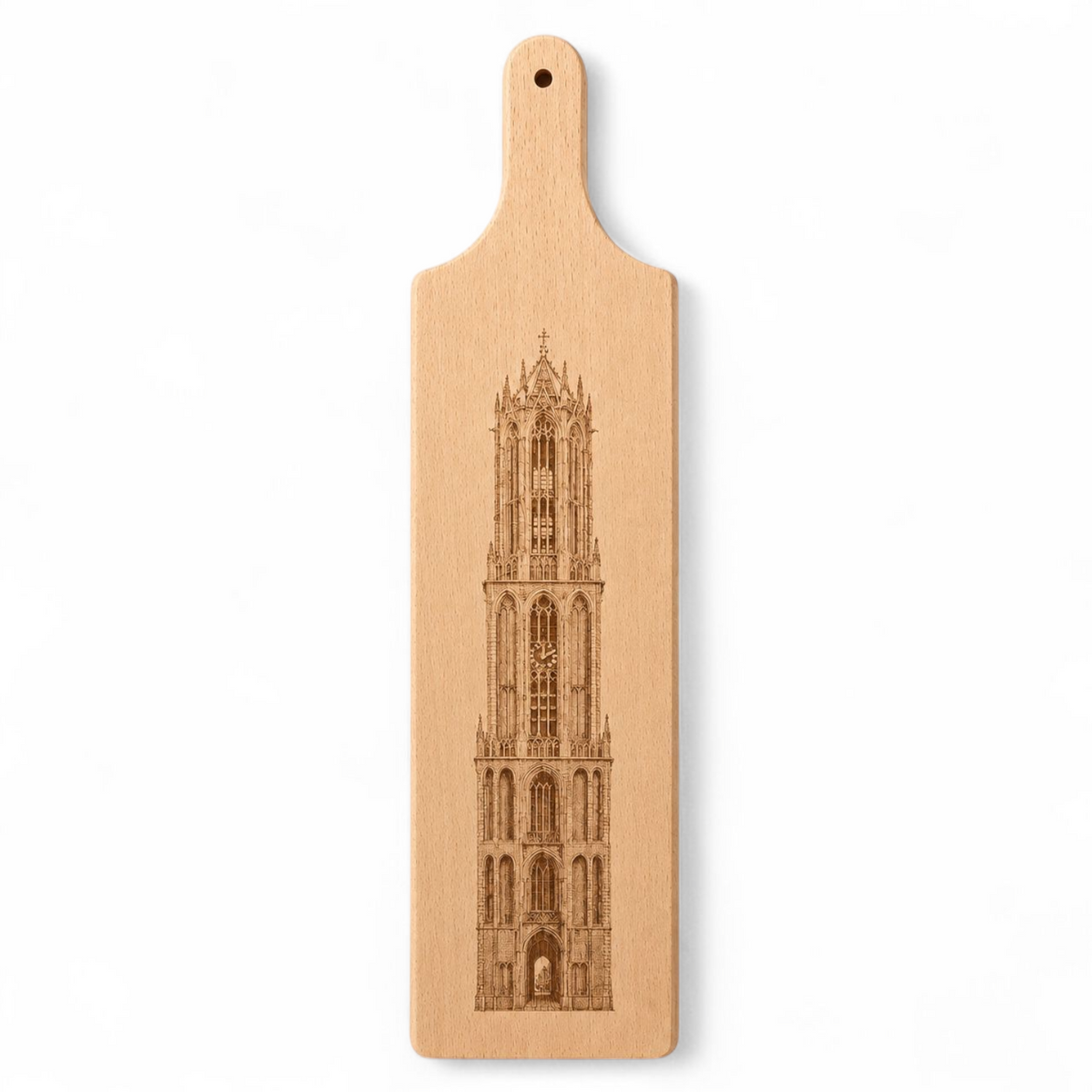 Beuken snij- en borrelplank Utrecht, 40 × 12 cm