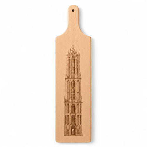 Beuken snij- en borrelplank Utrecht, 40 × 12 cm