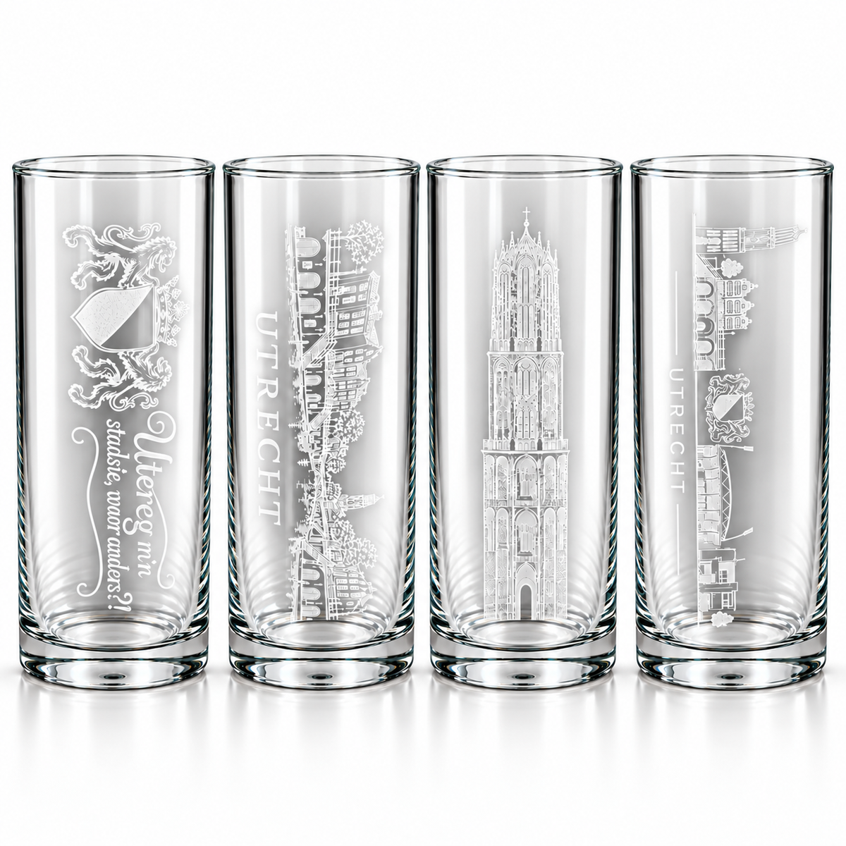 Set van 4 Utrecht longdrinkglazen